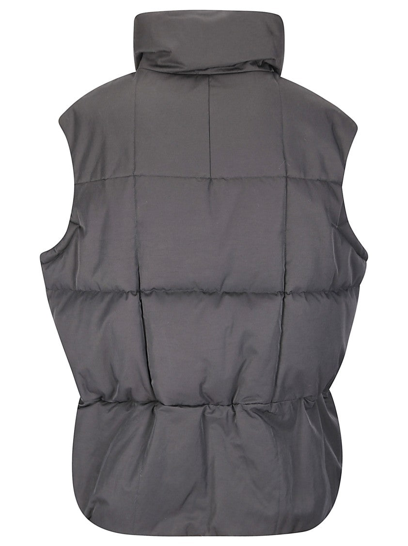 Yohji Yamamoto Padded Vest With Double-Slider Zip Fastening