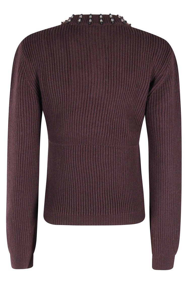 Isabelle Blanche Ribbed Knit Top