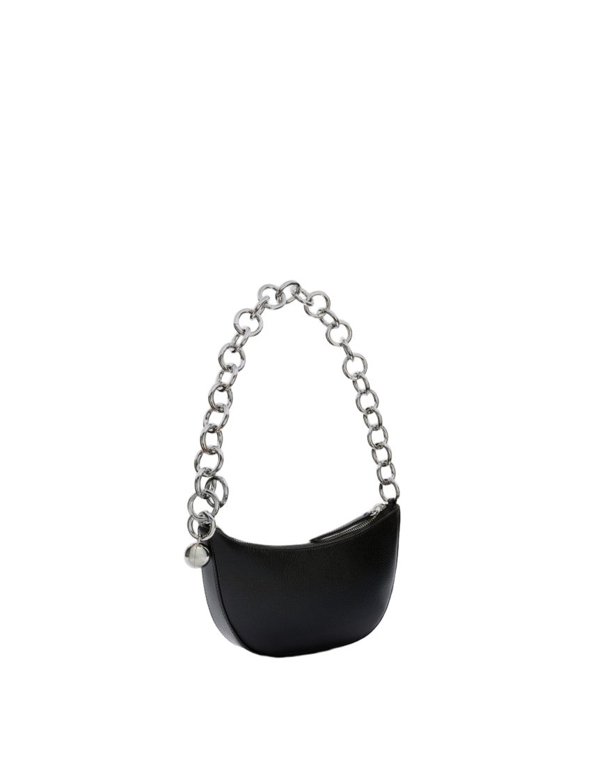 Furla Sfera Mini Leather Shoulder Bag, Black