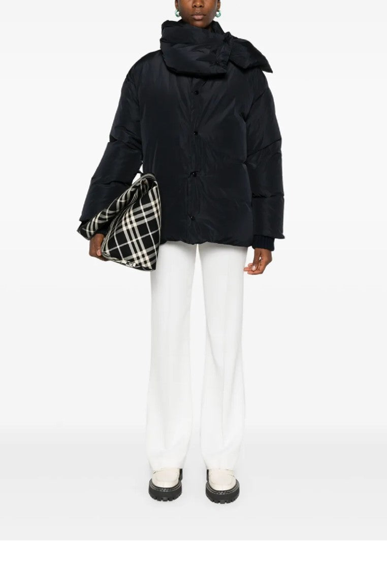 Fabiana Filippi Relaxed-Fit Black Jacket With High Collar