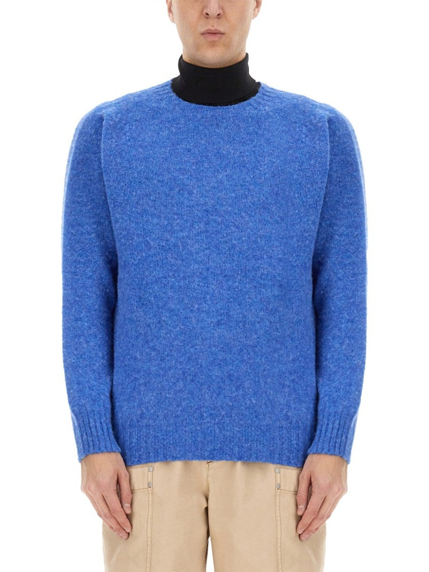 Howlin Wool Jersey Sweater With Puffed Shoulders