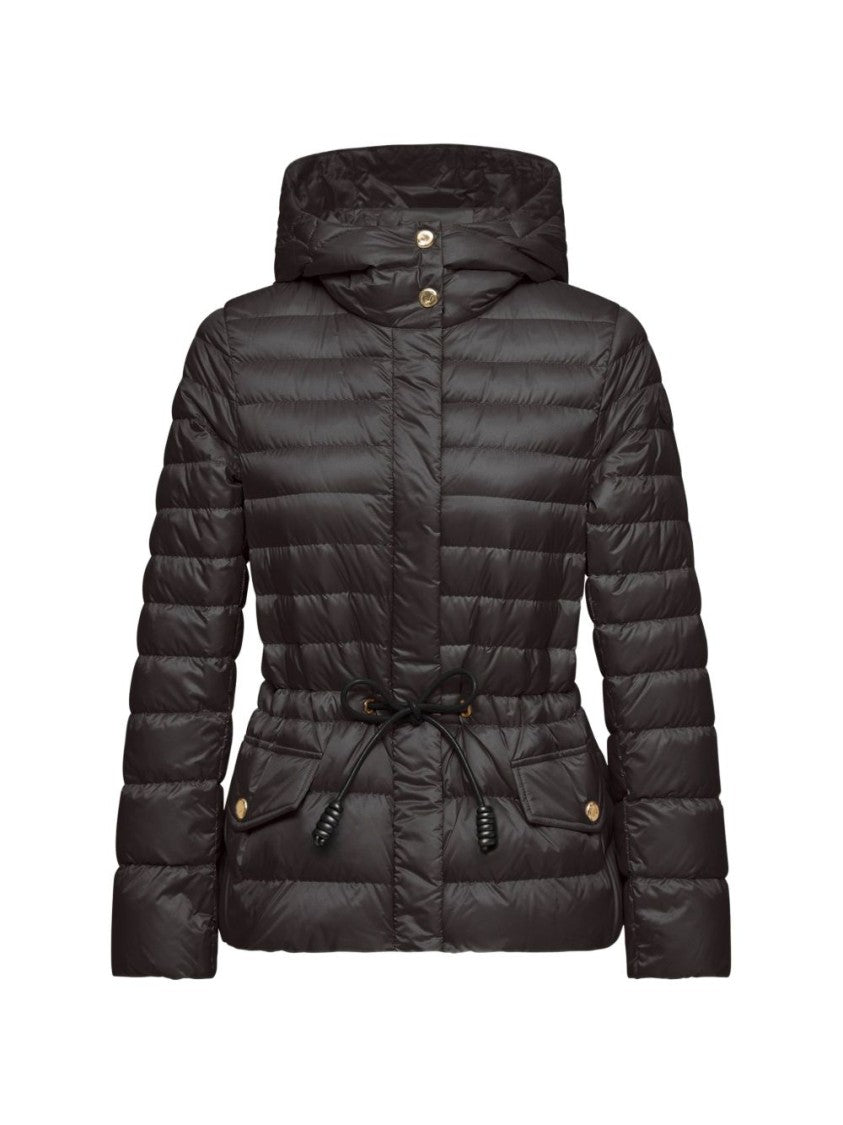 Moncler Quilted Fitted Hooded Drawstring Waist Jacket