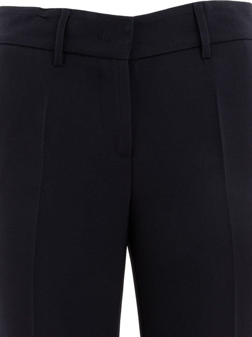 F.It Tailored Blue Trousers With Straight-Leg Silhouette