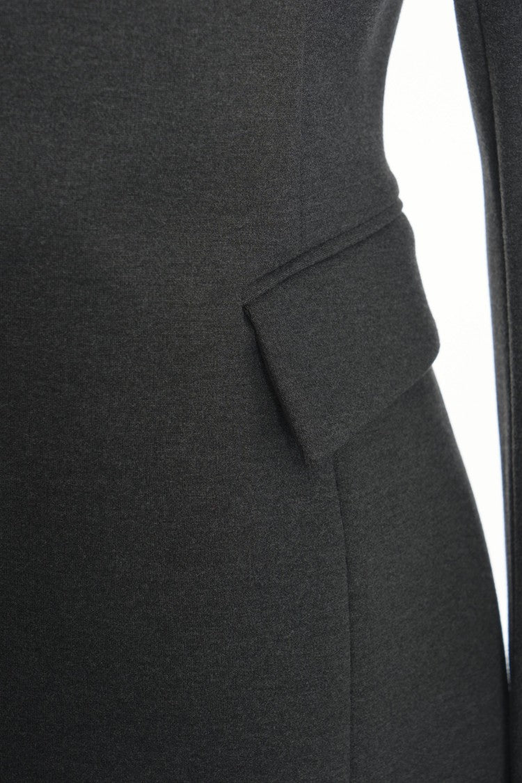 Liu Jo Tailored Grey Blazer With Notched Lapels