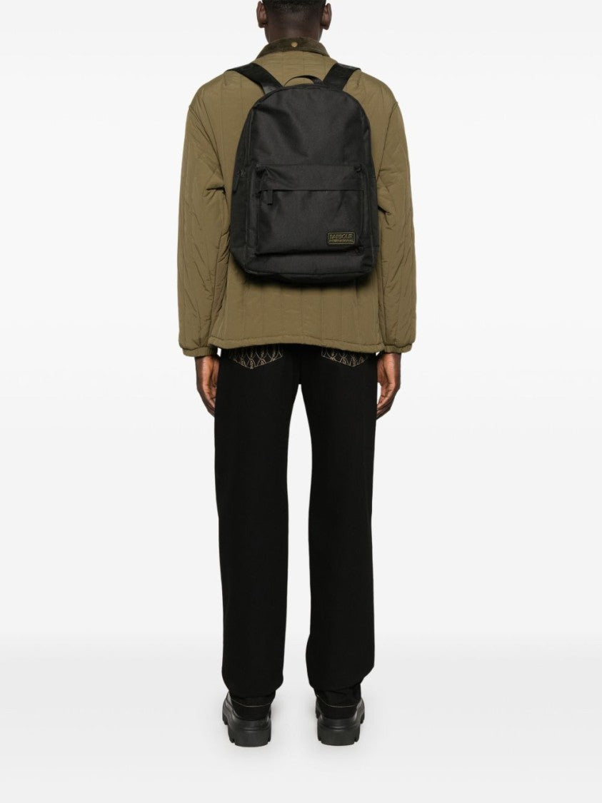 Barbour Knockhill Essential Black Nylon Backpack