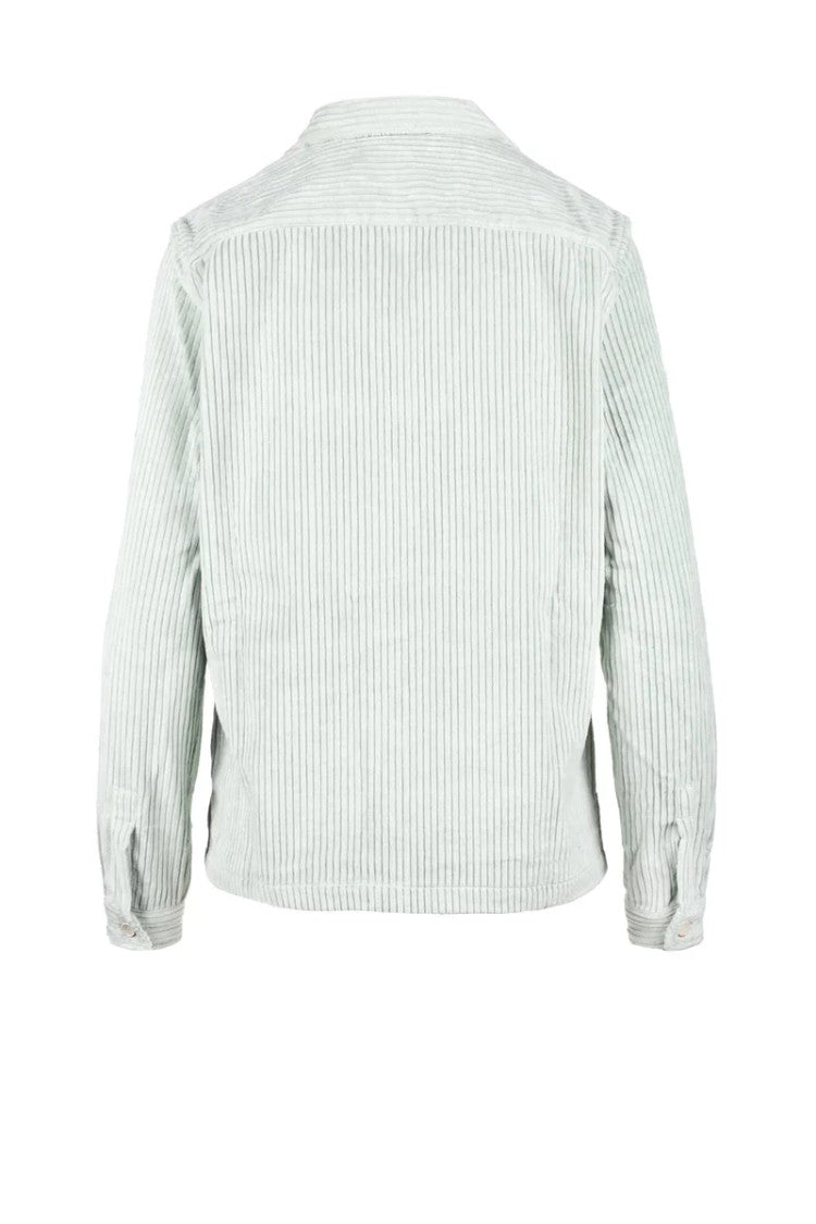 Mcr Manifattura Cam. Riunite Aqua Green Striped Cotton Shirt