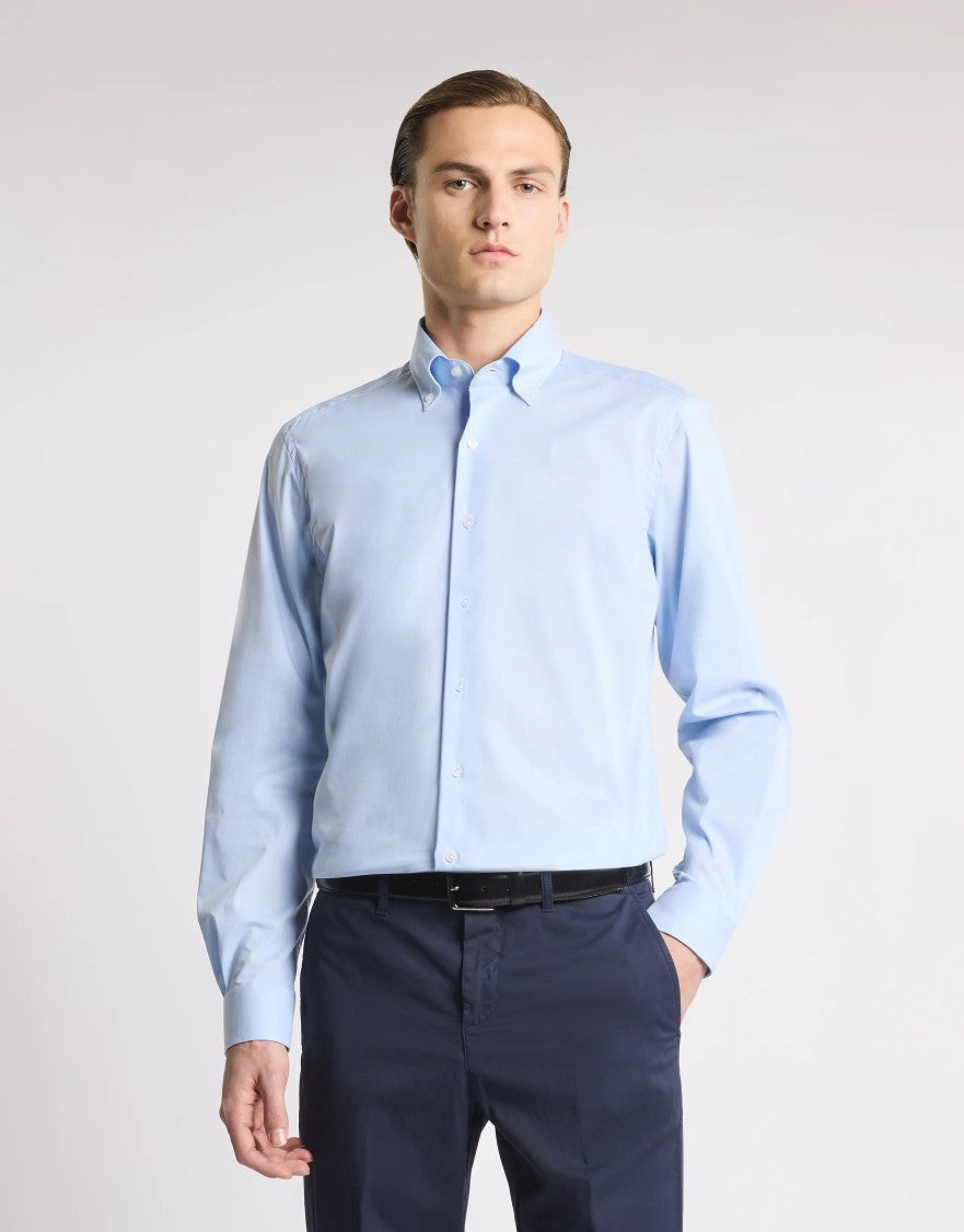 Fay French Collar Stretch Dress Shirt