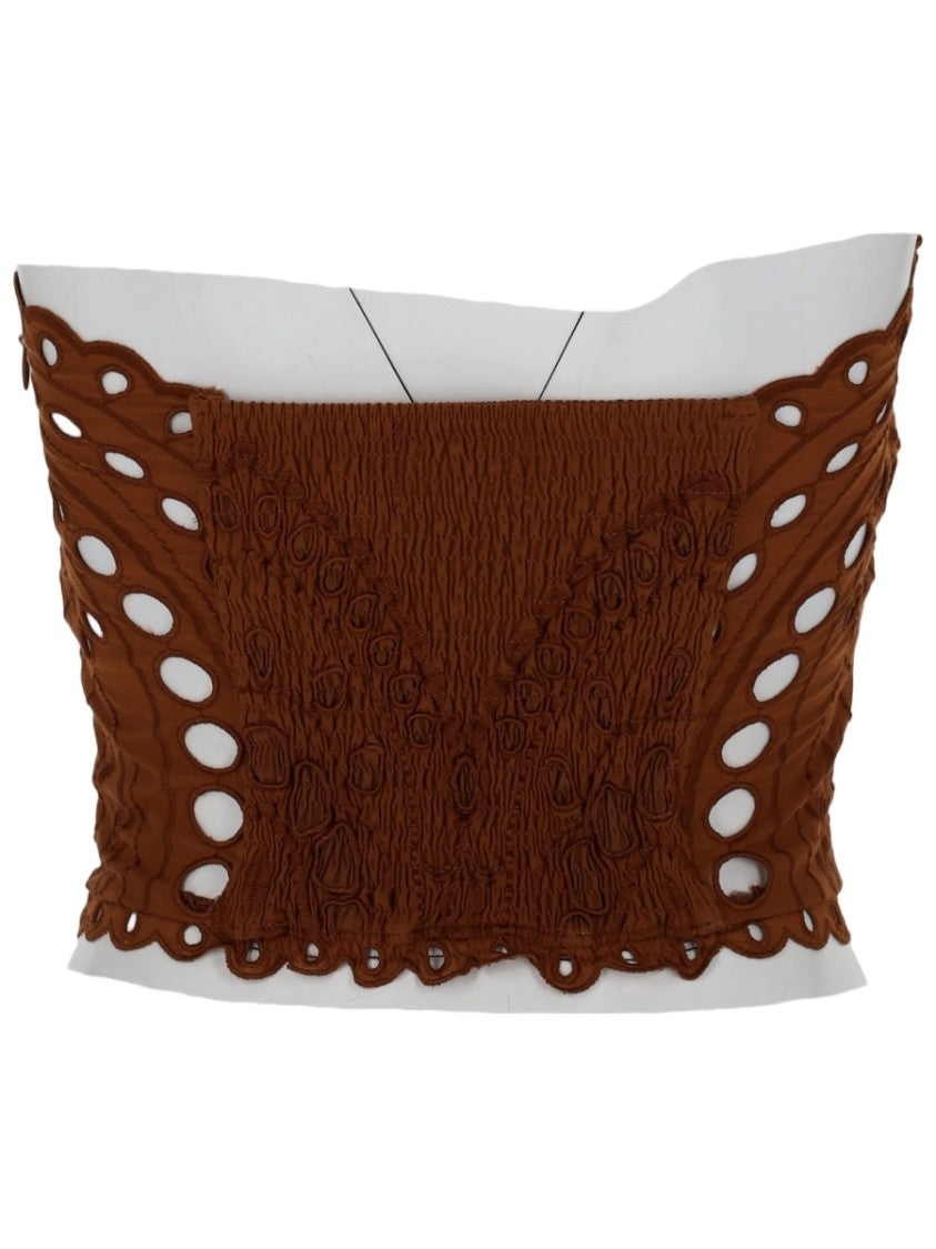 Charo Ruiz Ibiza Strapless Scalloped Edges Kai Top