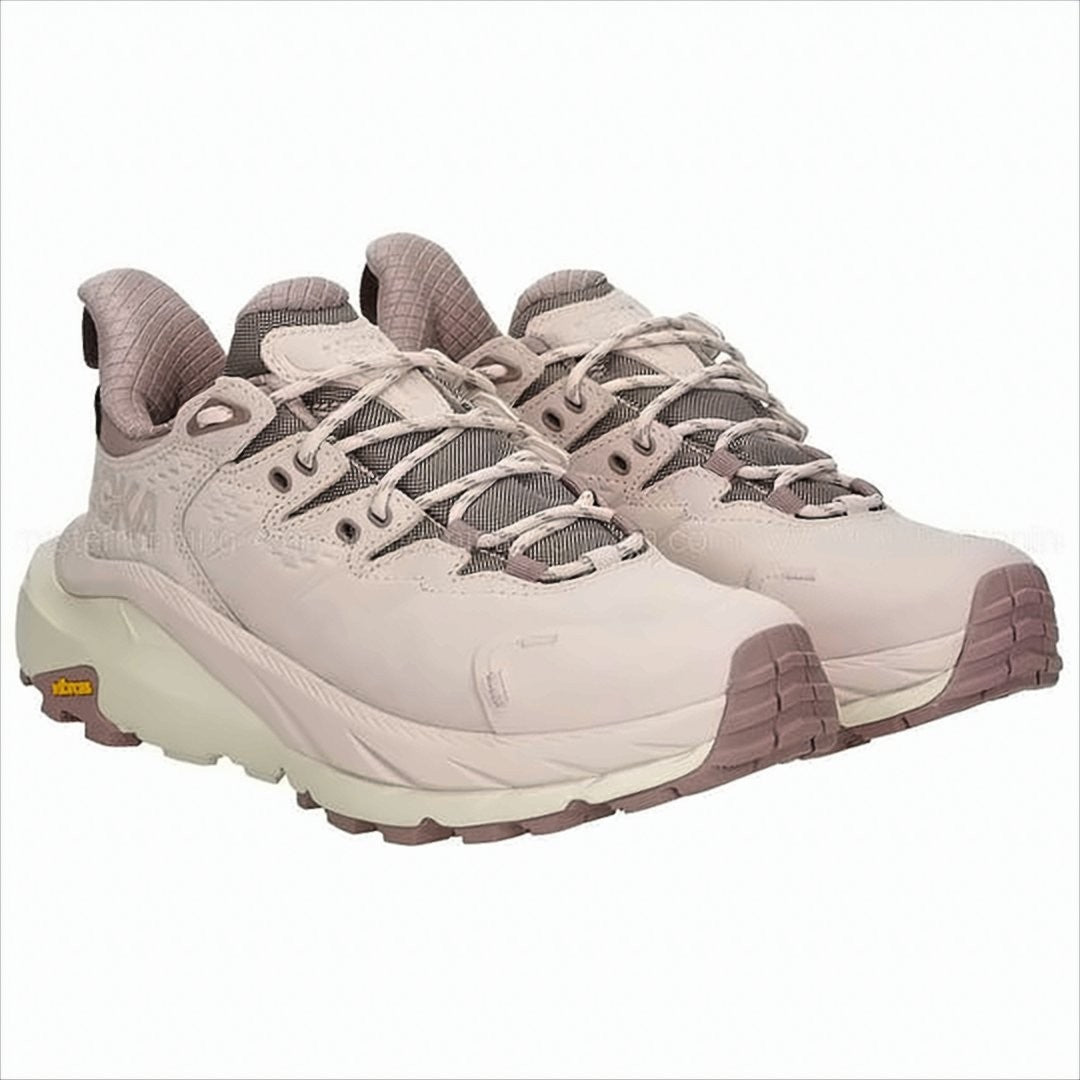 Hoka Light Pink Nubuck And Gore-Tex Trail Sneakers