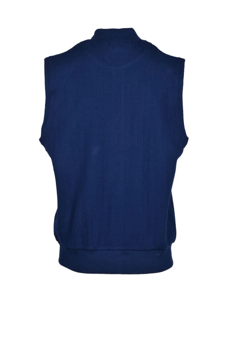 Eleventy Cotton Vest - Blue