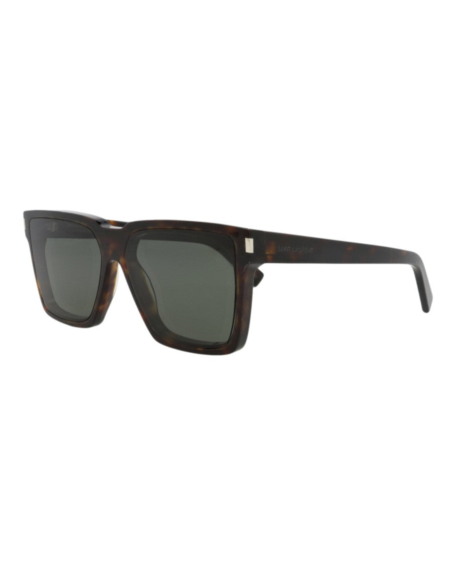 Saint Laurent Square-Frame Recycled Acetate Sunglasses With Tortoiseshell Pattern