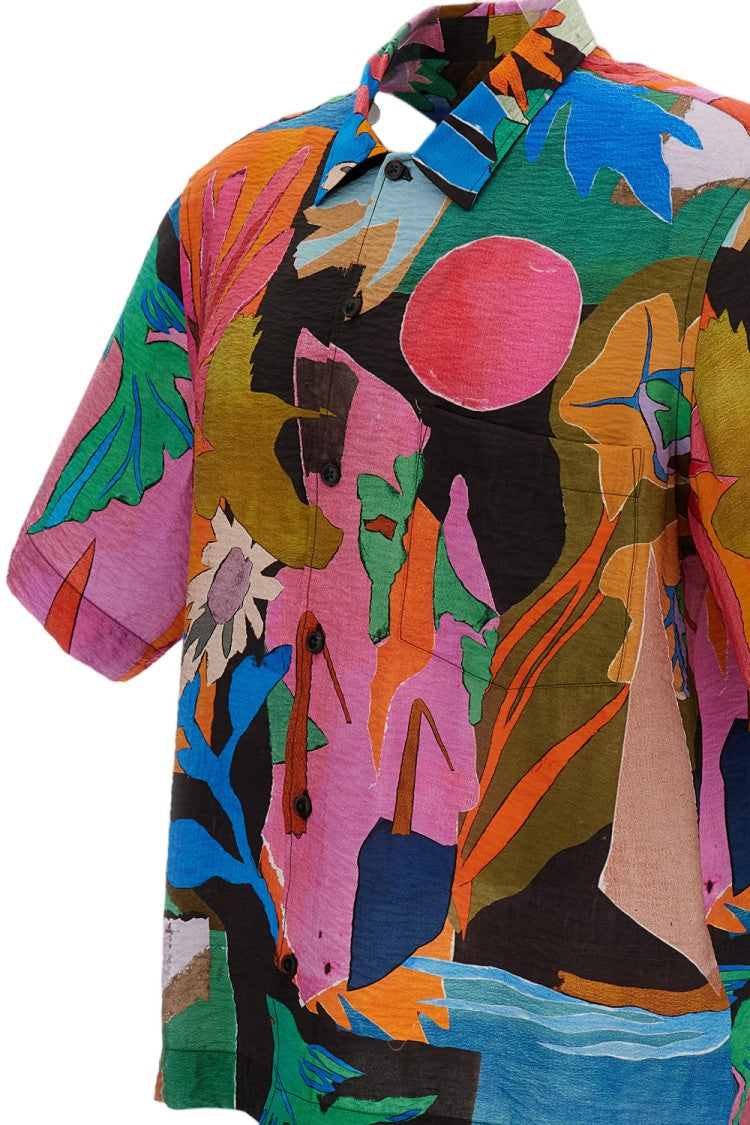 Paul Smith Short-Sleeve Patterned Shirt
