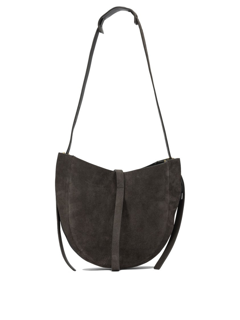 Minobossi Crescent-Shaped Crossbody Bag In Soft Calfskin