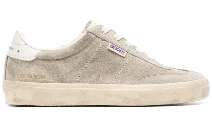 Golden Goose Soft Suede Sneakers With Design And Rubber Sole
