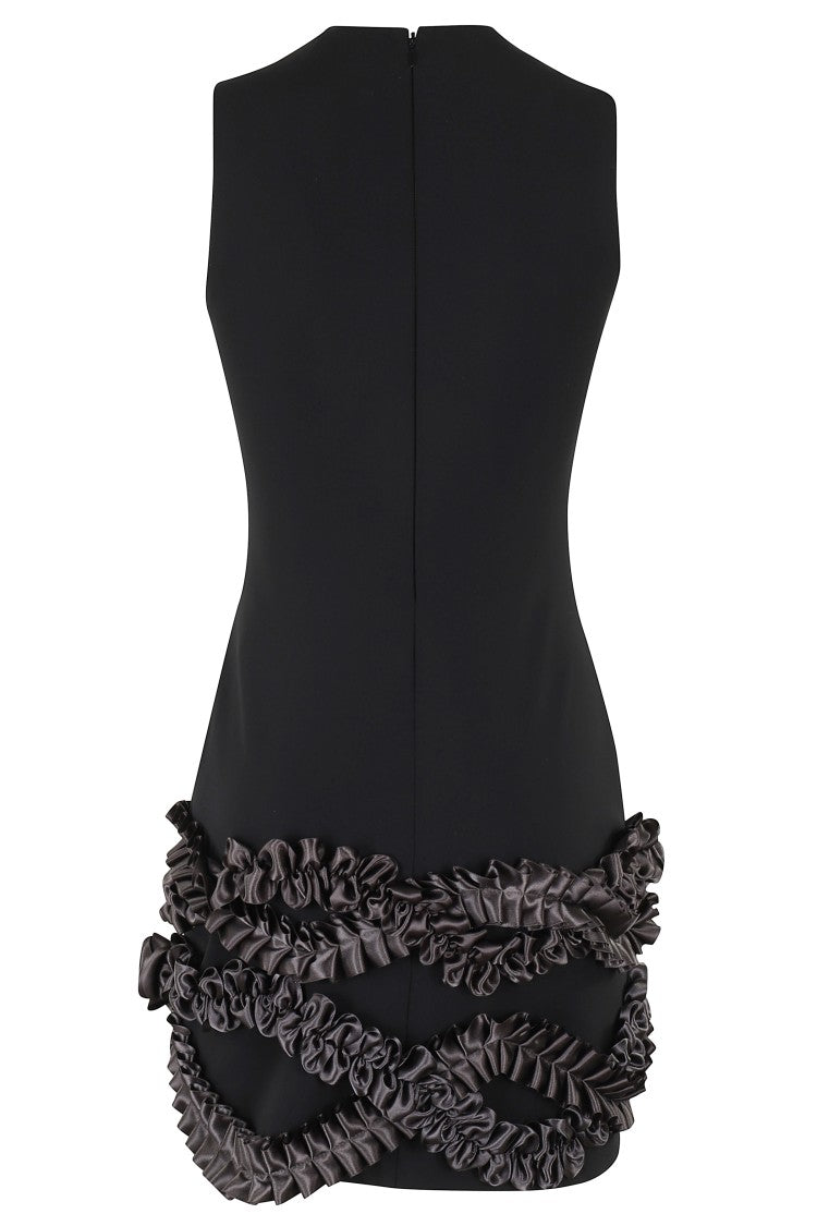 Coperni Pleated Ribbon Jersey Dress