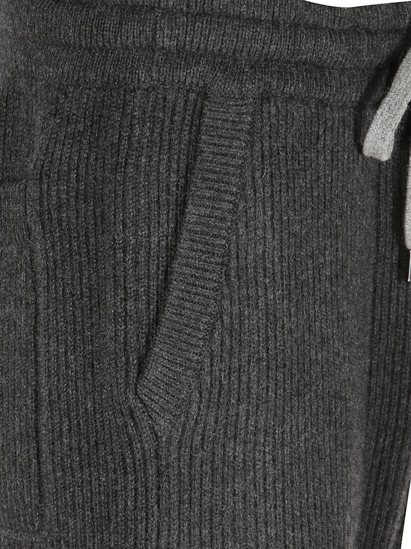Brunello Cucinelli Ribbed Knit Casual Pants