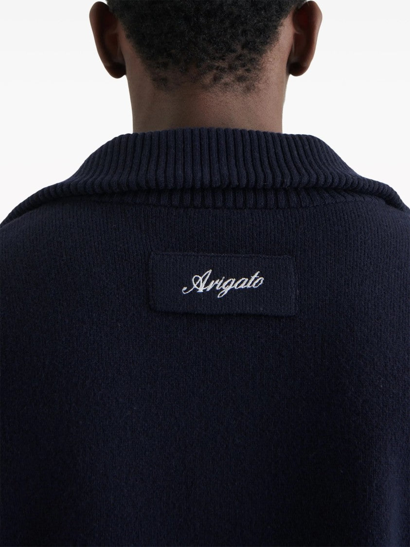 Axel Arigato Core Wool-Blend Zipped Cardigan