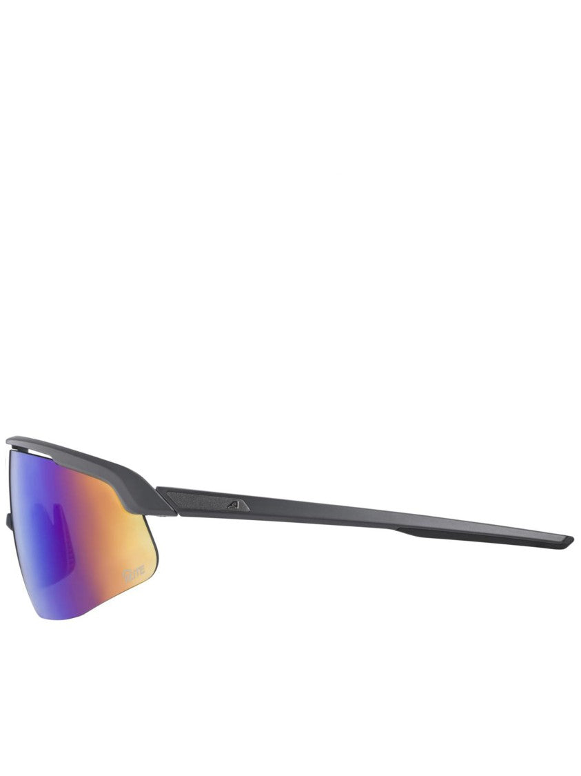 Alpina Matte Black Turbo Pro Wraparound Sunglasses