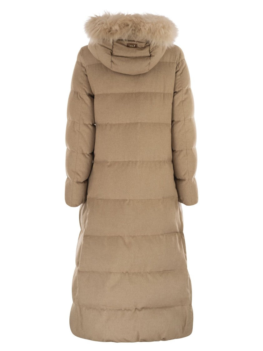 Herno Long Cashmere And Silk Coat