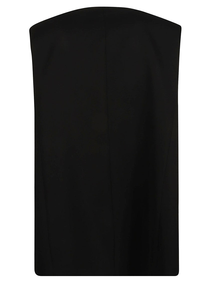 Jil Sander Tailored Sleeveless Jacket With High Neckline
