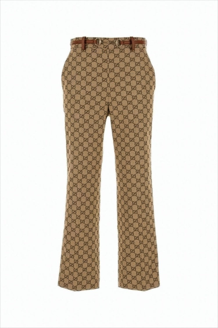 Gucci Straight Pants With Distinctive All-Over Pattern
