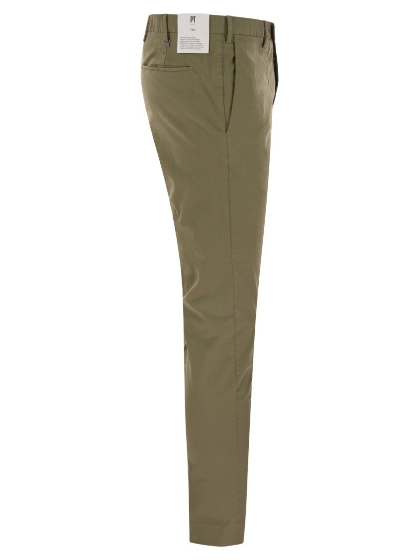 Pt Torino Dieci - Stretch Cotton Trousers