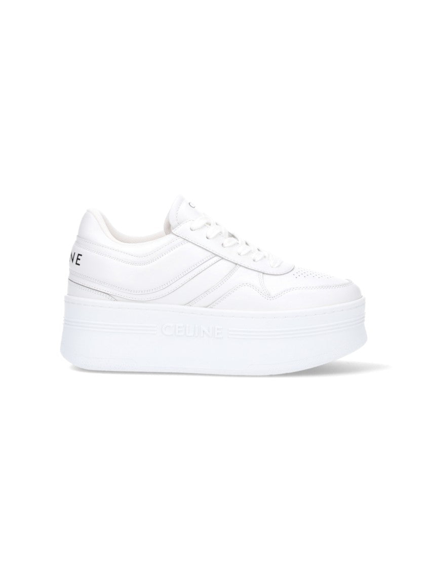 Céline Platform Sneakers With Perforated Upper And Logo Details