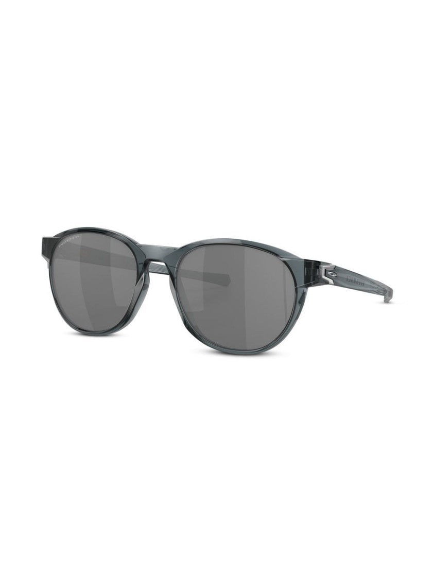 Oakley Round Frame Sunglasses With Grey Tinted Lenses