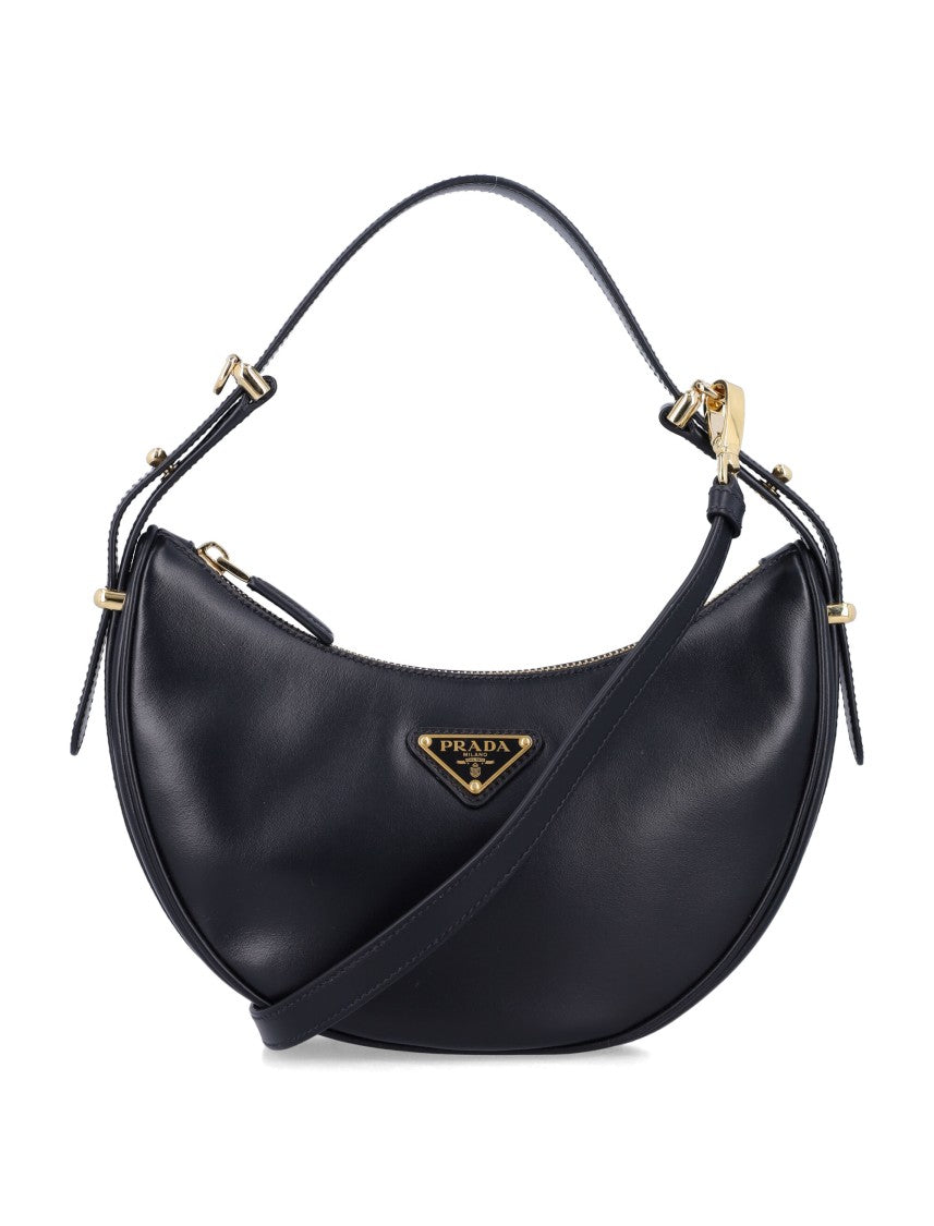 Prada Arqué Small Leather Shoulder Bag