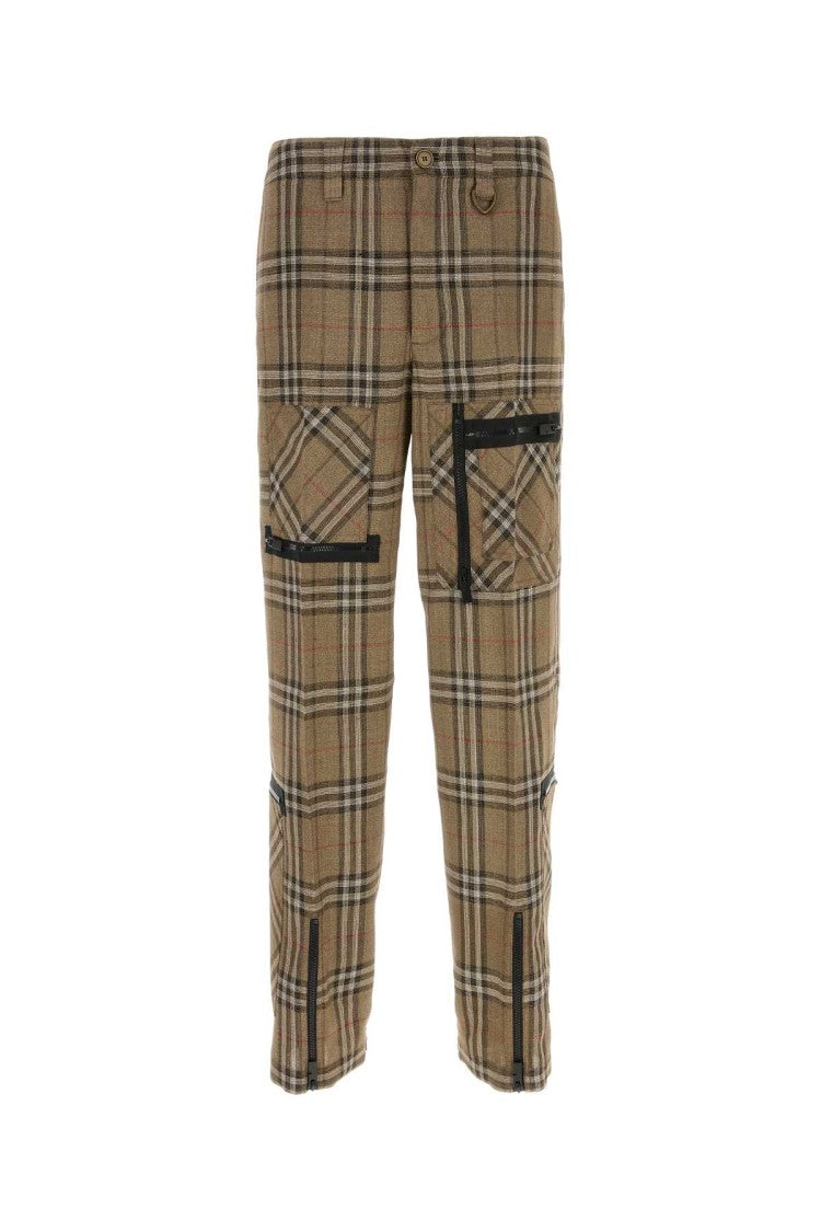 Burberry Embroidered Viscose Blend Cargo Pant