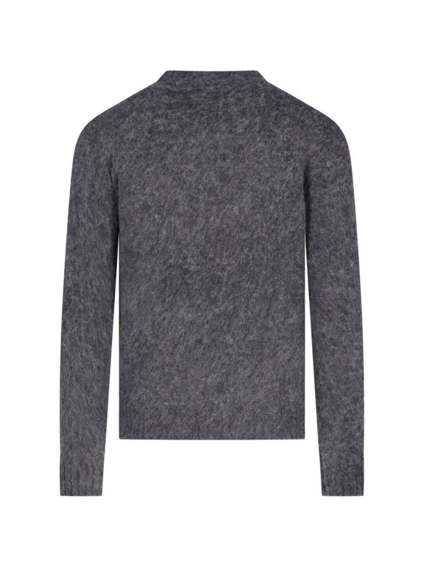 Aspesi Grey M183 Shetland Wool Sweater