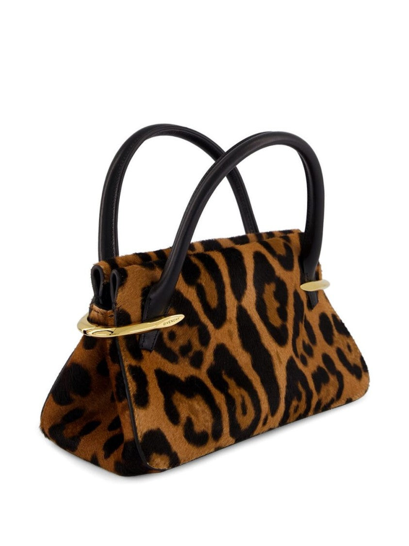Givenchy Leopard Print Structured Detachable Strap Bag