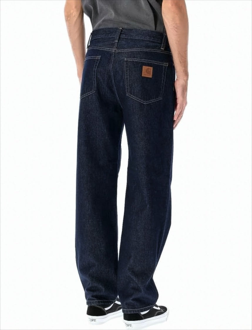 Carhartt Wip Relaxed Fit Straight-Leg Denim Pants With Contrast Stitching