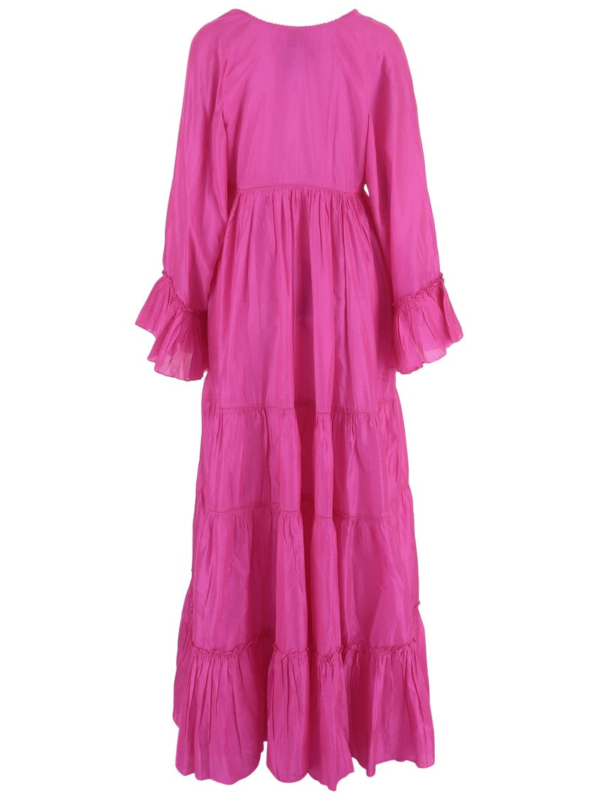 Pero Silk Tiered Maxi Dress