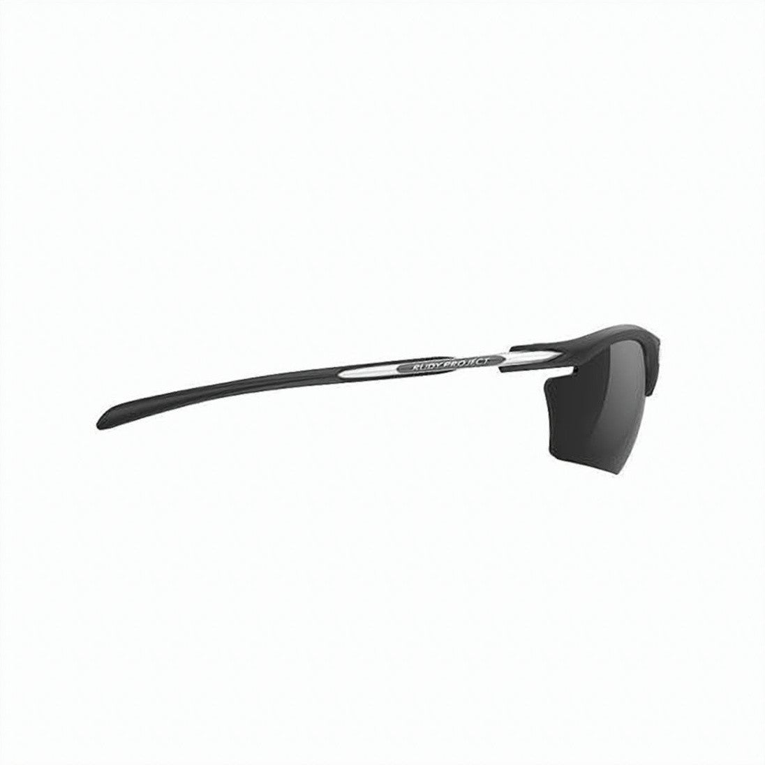 Rudy Project Wraparound Black Sunglasses With Semi-Rimless Frame