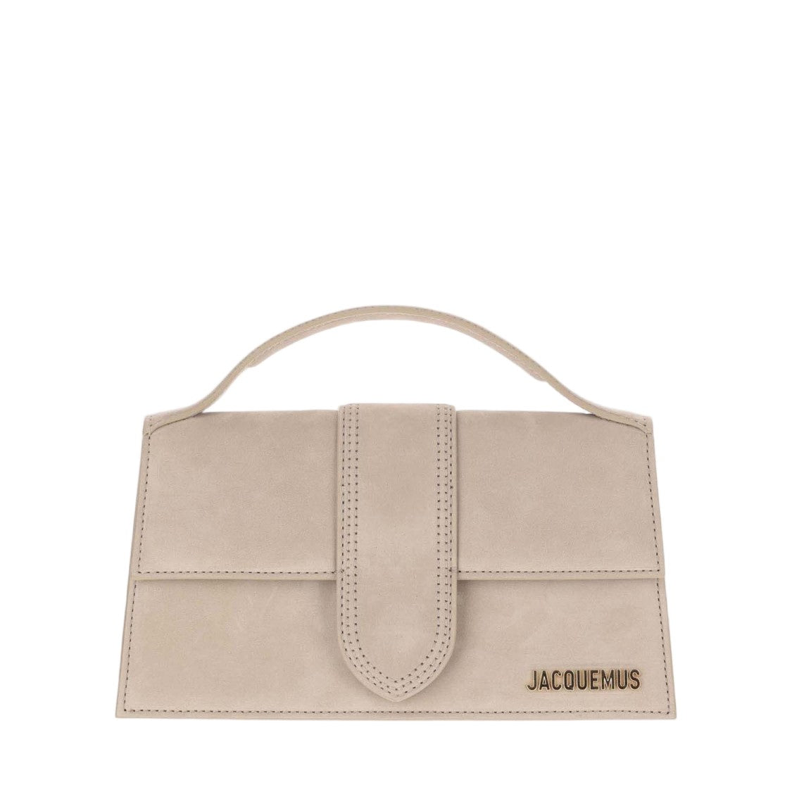 Jacquemus Structured Leather Bag With Gold Logo Detail