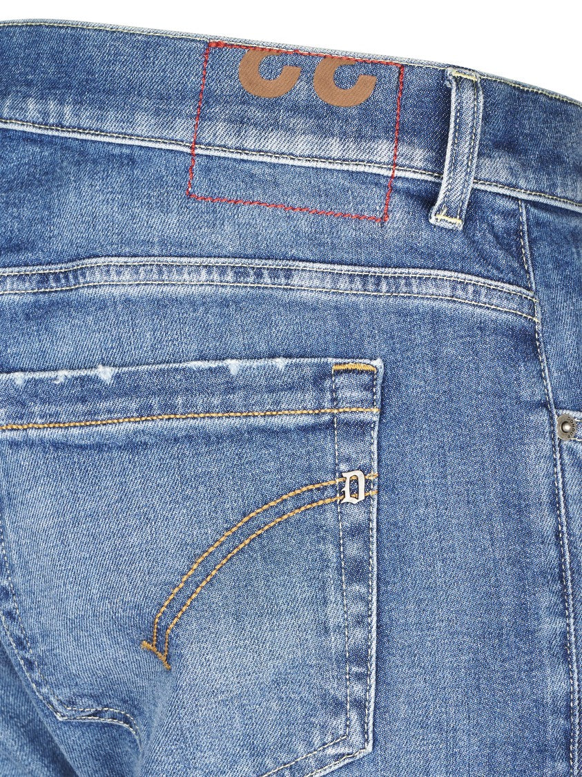 Dondup Slim-Fit 5-Pocket Denim Trousers With Distressed Finish