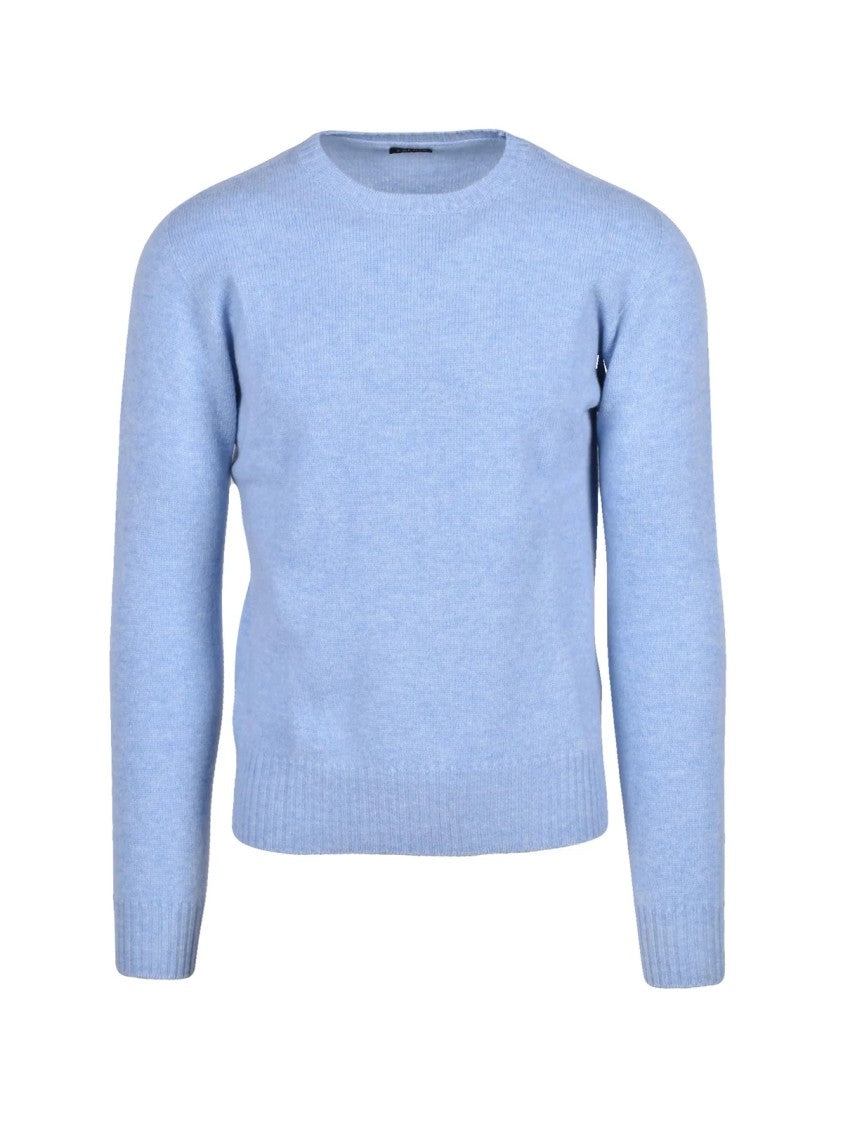 Retois Merino Wool Crewneck Pullover With Ribbed Detailing