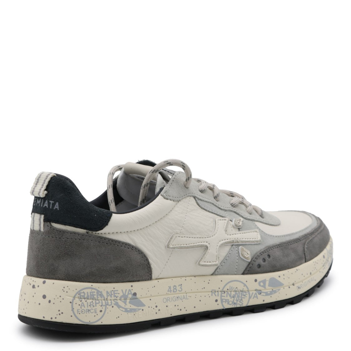 Premiata Layered Panel Graphic Sneakers