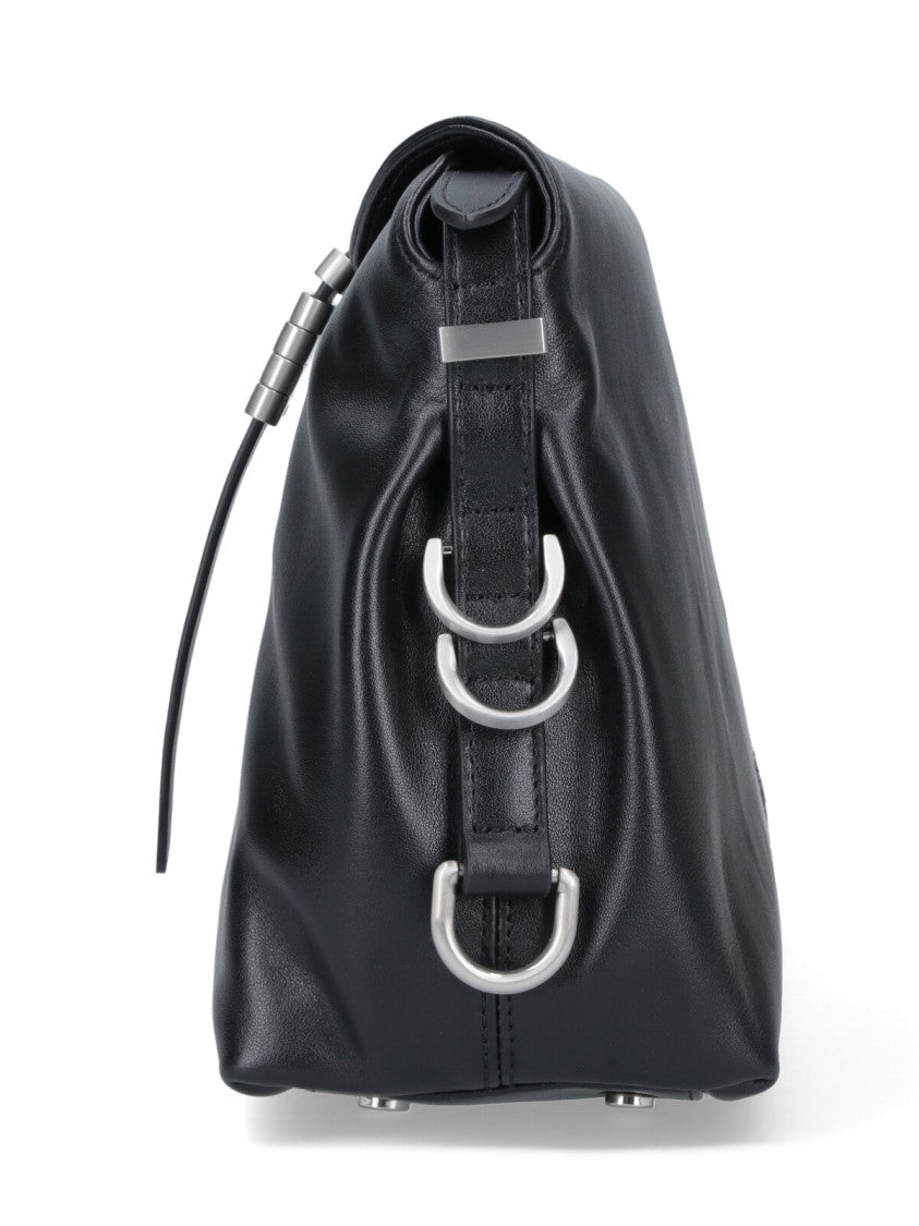 Pinko Saddle Baguette Shoulder Bag – Black