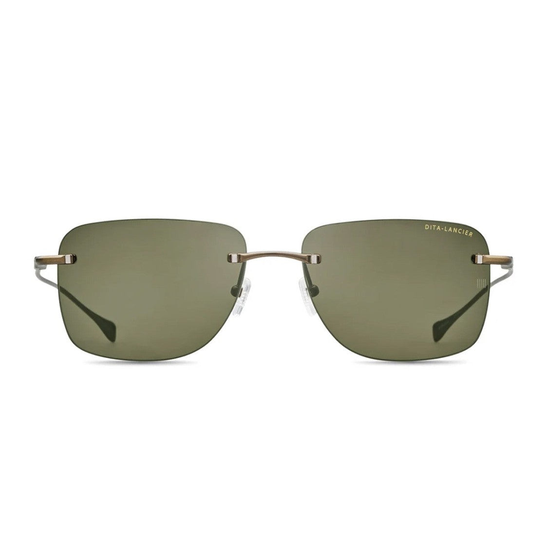 Dita Lancier Black Lsa 119 Titanio Rectangular Sunglasses