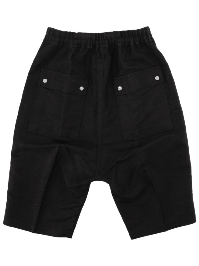 Rick Owens Bela Pods Relaxed Fit Ramie-Cotton Shorts