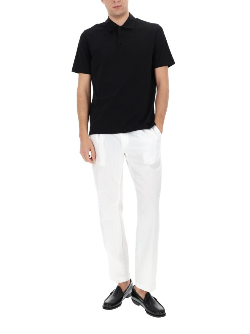 Herno Minimalist Tailored Polyester Straight-Leg Pants