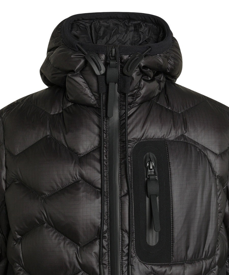 Peuterey Geometric Patterned Technical Pattern Down Jacket