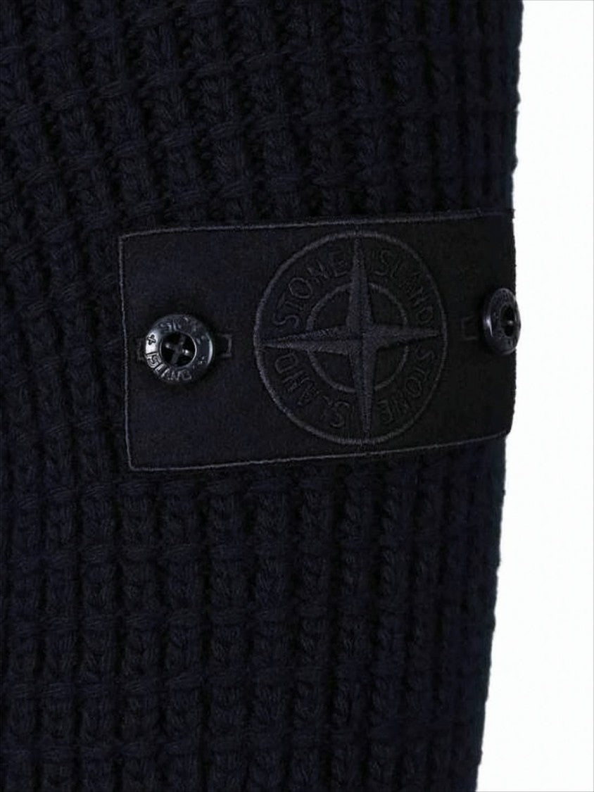 Stone Island Padded Down Jacket With High Collar