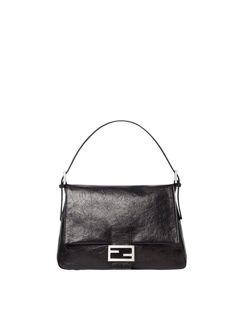 Fendi Soft Trapezoid Shoulder Bag With Metal Ff Buckle