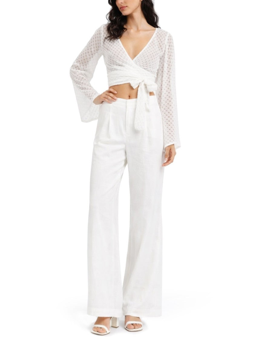 Missoni Semi-Sheer Flared-Sleeve Metallic Viscose-Blend Top