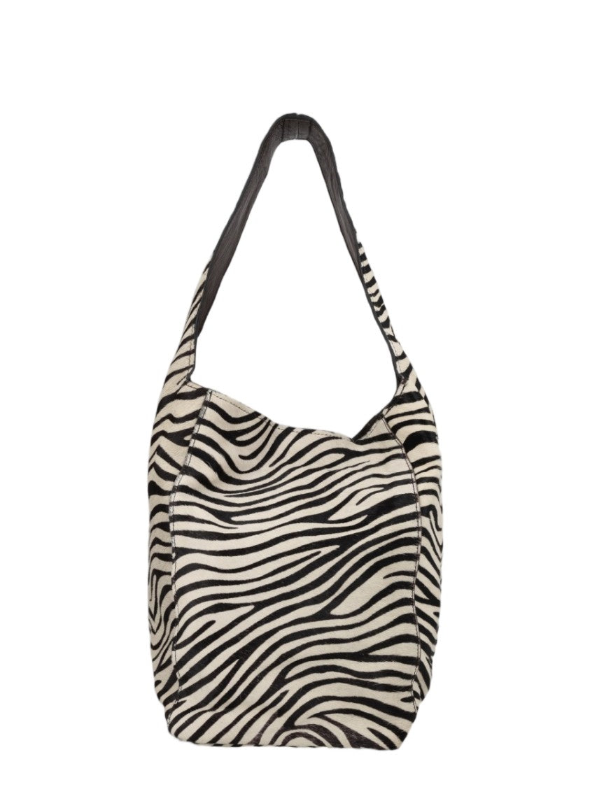 Alysi Multicolor Slouchy Animal Print Leather-Blend Shoulder Bag