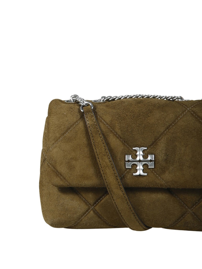 Tory Burch Kira Diamond Quilt Suede Small Convertible Shoulder Bag