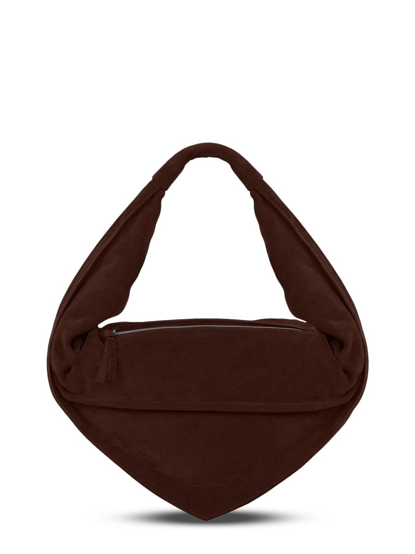 Federico Cina Triangular Silhouette Leather Hobo Bag
